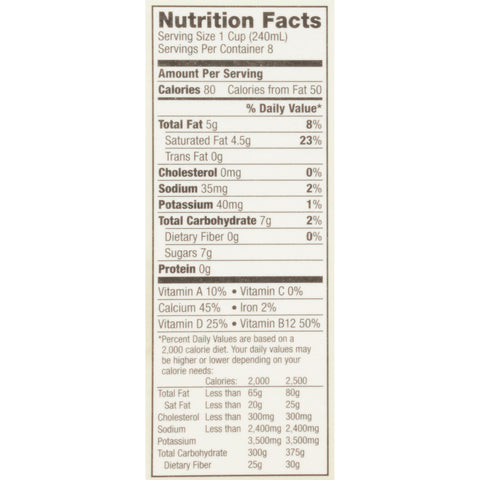 Silk Original Pure Coconut Milk, 64 Ounce -- 6 per case.