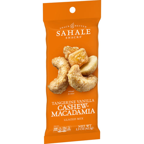 Sahale Tangerine Vanilla Cashew Macadamia Glazed Mix, 1.5 Ounce -- 108 per case.