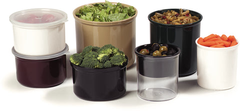 Carlisle CROCK POLY-TUF™ W/ LID BEIGE 1.2 QT