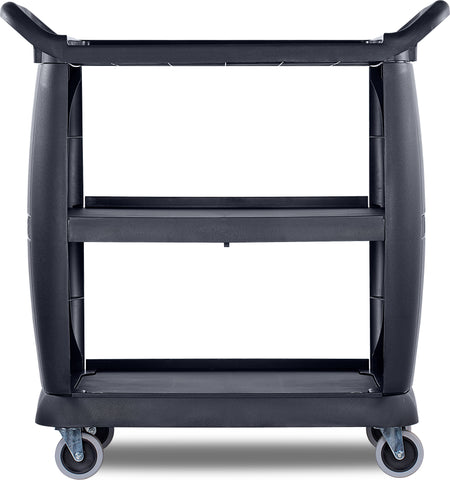 Carlisle CART SMALL BUSSING & TRANSPORT BLACK 18X36.25X38 300 LB CAPACITY