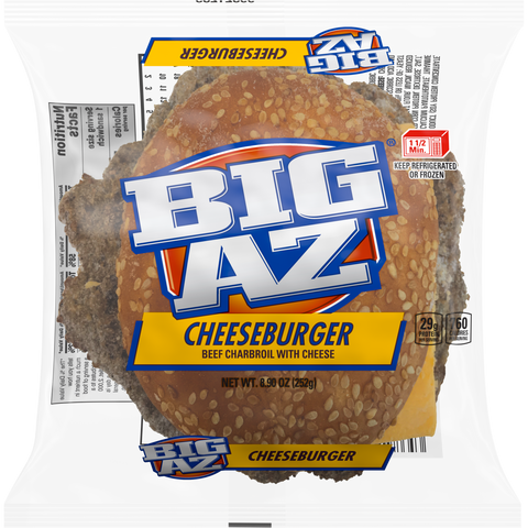 Big Az Cheeseburger, 8.9 Ounce -- 10 per case.