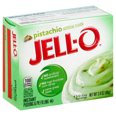 Jello Instant Pistachio Pudding, 3.4 Ounce -- 24 Case