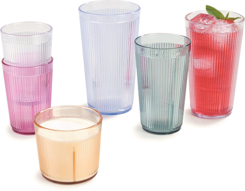 Carlisle TUMBLER CRYSTALON® STACK-ALL® SAN BLUE 20.7 OZ