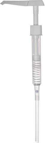 Carlisle PUMP PLASTIC WHITE F/ CONDIMENTS .5 TO 1 OZ