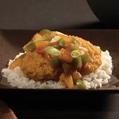 Pork Loin Fritter Breaded Natural Shape 15% Solution 5.3 Oz