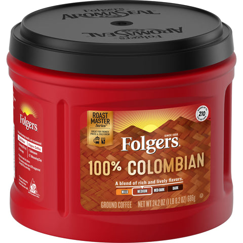 Coffee Ground Colombian Canister