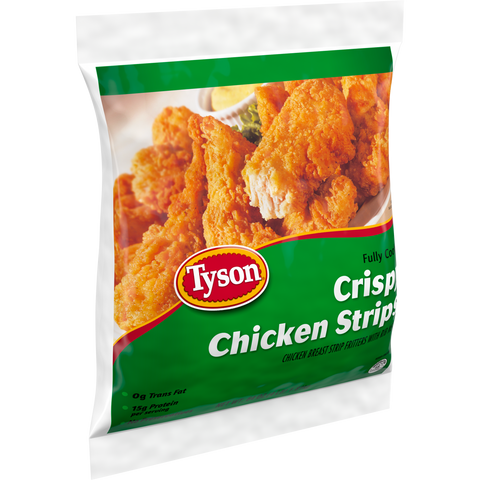 Tyson® CHICKEN BREAST STRIPS CRISPY HOMESTYLE BREADED, FRITTER, FC, CASH N' CARRY PACK 10043730928