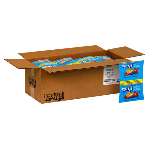 Kool-Aid Tropical Punch Powdered Drink Mix Pouch, 21.1 ounce -- 15 per case