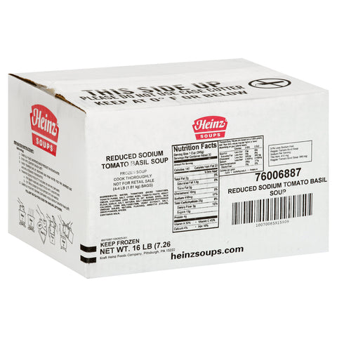 Heinz Reduced Sodium Tomato Basil Soup, 16 Pound Bag