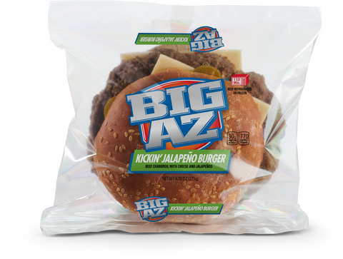 Big Az Kickin Jalapeno Cheeseburger, 9.7 Ounce -- 10 per case.