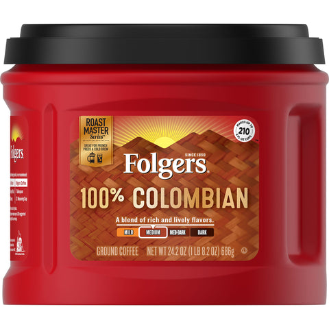 Folgers® COFFEE GROUND COLOMBIAN CANISTER