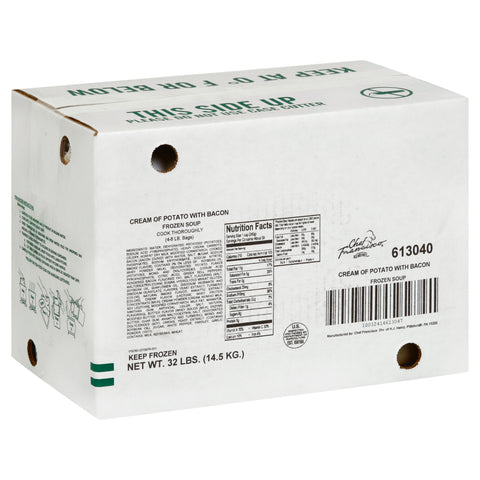 Chef Francisco Cream of Potato with Bacon Soup, 8 Pound -- 4 per case