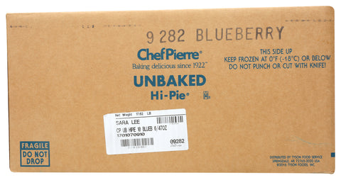 Pie Fruit Blueberry Hi Unbaked 10