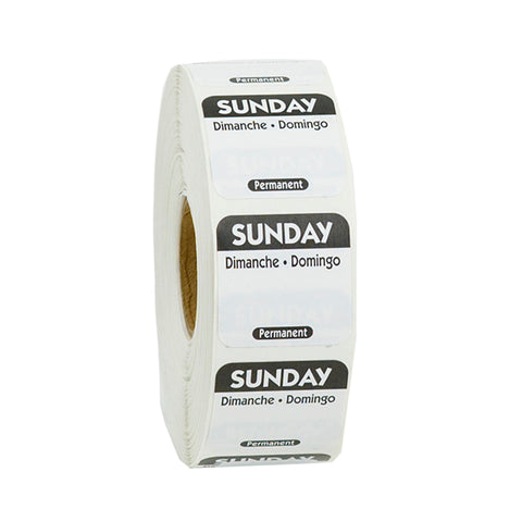 Label Food Rotation Trilingual Black Sunday 1x1