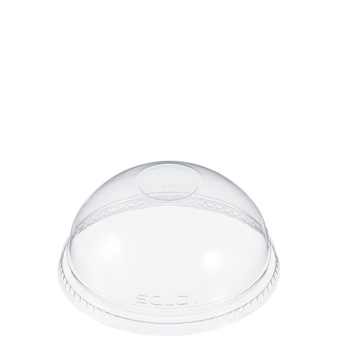 Dart Clear Polyethylene Terephthalate Clear Dome Lid for Plastic Cup -- 1000 per case