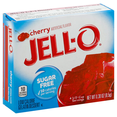 Gelatin Mix Cherry Sugar Free