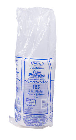 Plate Foam Non-laminated White 6