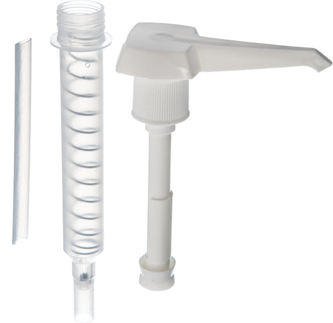 Carlisle PUMP PLASTIC WHITE F/ CONDIMENTS .5 TO 1 OZ
