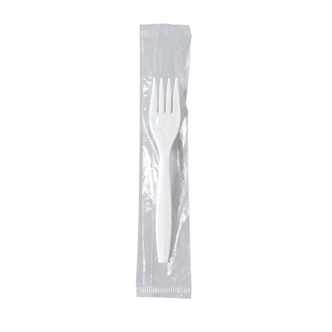 Fork Plastic Medium Weight White Iw Pp