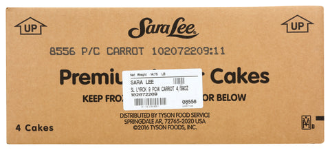 Sara Lee Frozen CAKE CARROT LAYER 9
