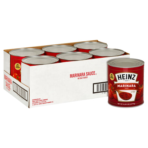 Heinz No Salt Added Marinara Sauce, 105 Ounce -- 6 per case.