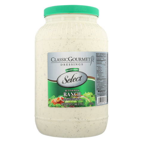 Ventura Foods Classic Gourmet Select Buttermilk Ranch Dressing, 1 Gallon -- 4 per case