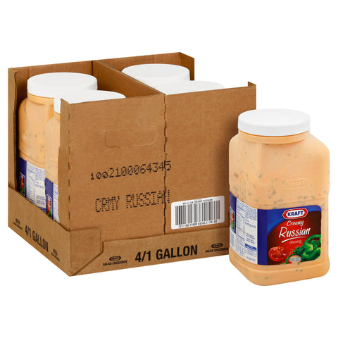 Kraft Creamy Russian Dressing, 1 Gallon -- 4 Case