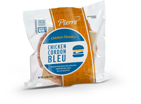 Sandwich Jumbo Chicken Cordon Blue Iw 6.6 Oz 1075