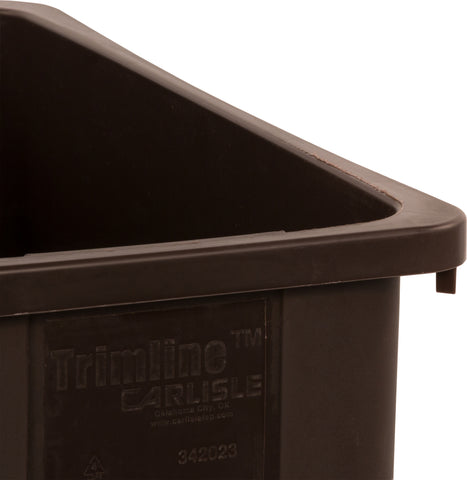 Container Waste Trimline™ Rectangle Dark Brown 23 Gal