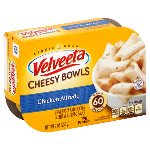 Velveeta Chicken Alfredo Cheesy Skillet Singles, 9 Ounce -- 6 per case.