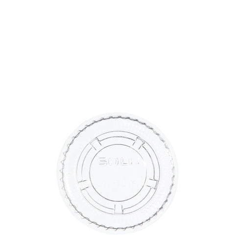 Solo PET Clear Round Small Cup Lid Only -- 2500 per case