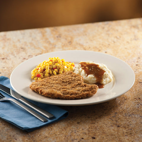 Advance Food Chopped Pork Fritter, 4 Ounce -- 40 per case.