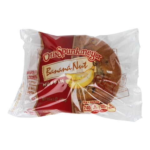 Otis Spunkmeyer Delicious Essentials Banana Nut Muffin, 6.5 Ounce -- 48 per case.