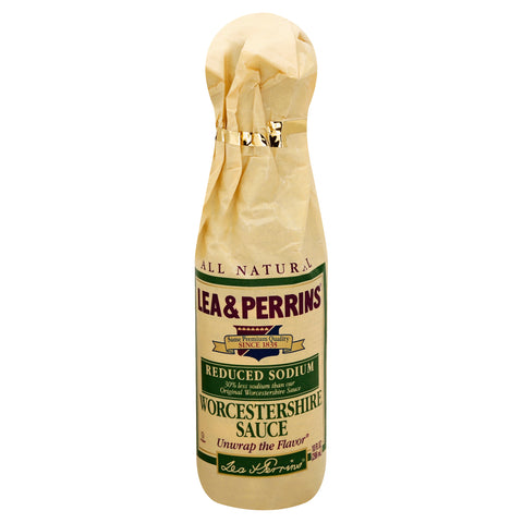 Lea and Perrins Reduced Sodium Worcestershire Sauce, 10 Ounce -- 6 per case.