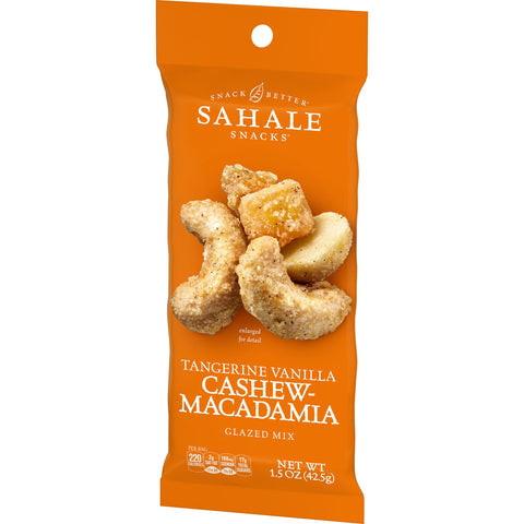 Sahale Tangerine Vanilla Cashew Macadamia Glazed Mix, 1.5 Ounce -- 108 per case.