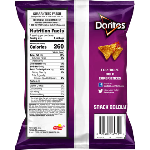 Chip Tortilla Spicy Sweet Chili Large Single Serve