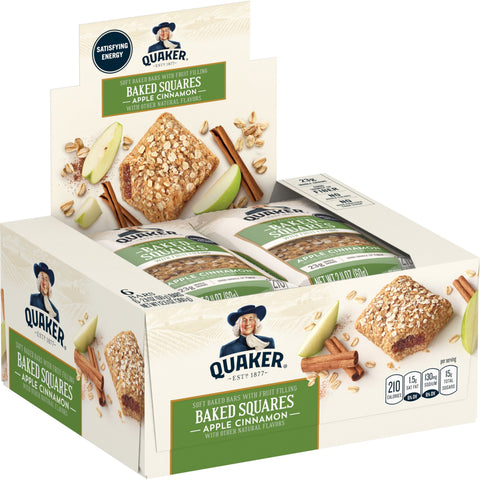 Quaker® QUAKER BRKFST SQR APPLE CINNAMON