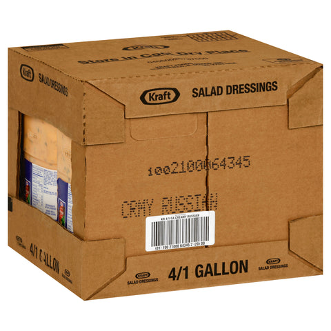 Kraft Creamy Russian Dressing, 1 Gallon -- 4 Case