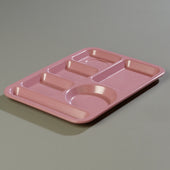 Tray Serving Left-hand Heavy Weight 6-compartment Rose Granite