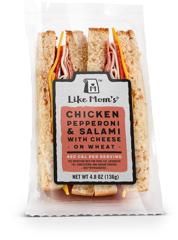 Sandwich Chicken Pepperoni & Salami W/ Cheese 5.9 Oz 301023-012-1