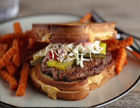 Beef Patty Ground Angus Seasoned 75/25 8 Oz