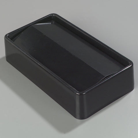 Carlisle LID CONTAINER WASTE TRIMLINE™ RECTANGLE SWING TOP BLACK 15 AND 23 GAL
