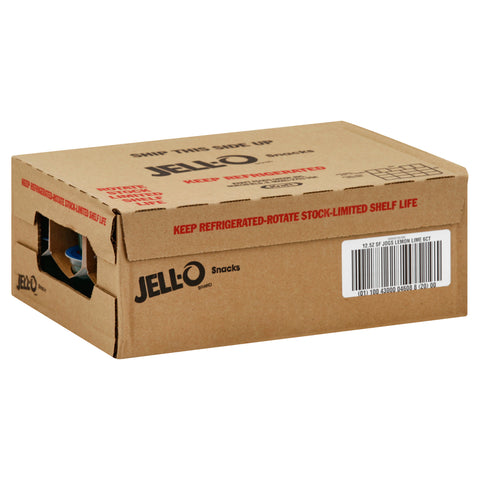 Jello Ready To Eat Lemon Lime Gelatin Snacks, 12.5 Ounce -- 6 per case.