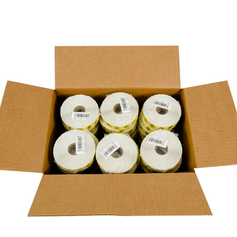National Checking Company Dateit Yellow Trilingual Removable Label - Tuesday, 0.75 inch Circle -- 2000 per case.