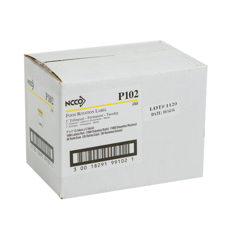 National Checking LABEL TUES TRILINGUAL 1X1 ROLL