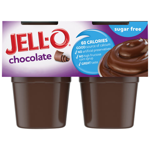 Jell O Ready To Eat Sugar Free Chocolate Pudding, 3.63 ounce -- 24 per case