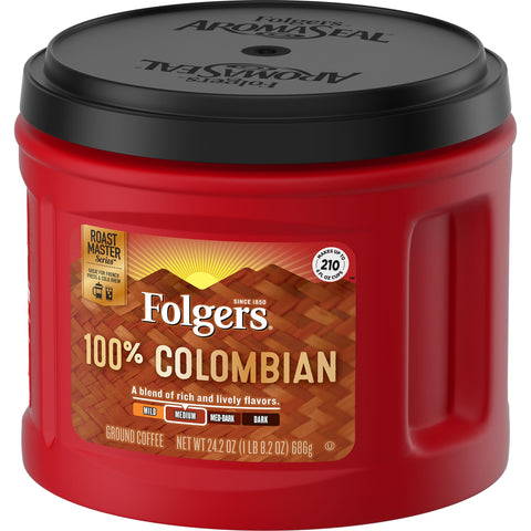 Folgers® COFFEE GROUND COLOMBIAN CANISTER