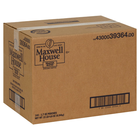 Maxwell House Master Blend Ground Coffee, 1.7 Ounce -- 144 per case.