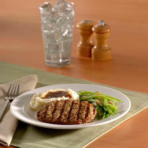 Beef Salisbury Steak Down Home Char Marked Fc 2.7 Oz 16-627