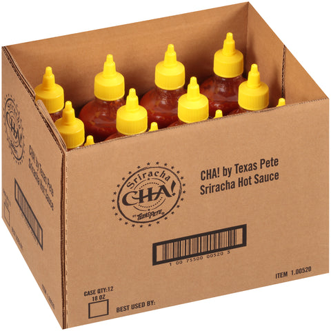 Texas Pete® SAUCE CHILE SRIRACHA GLASS BOTTLE